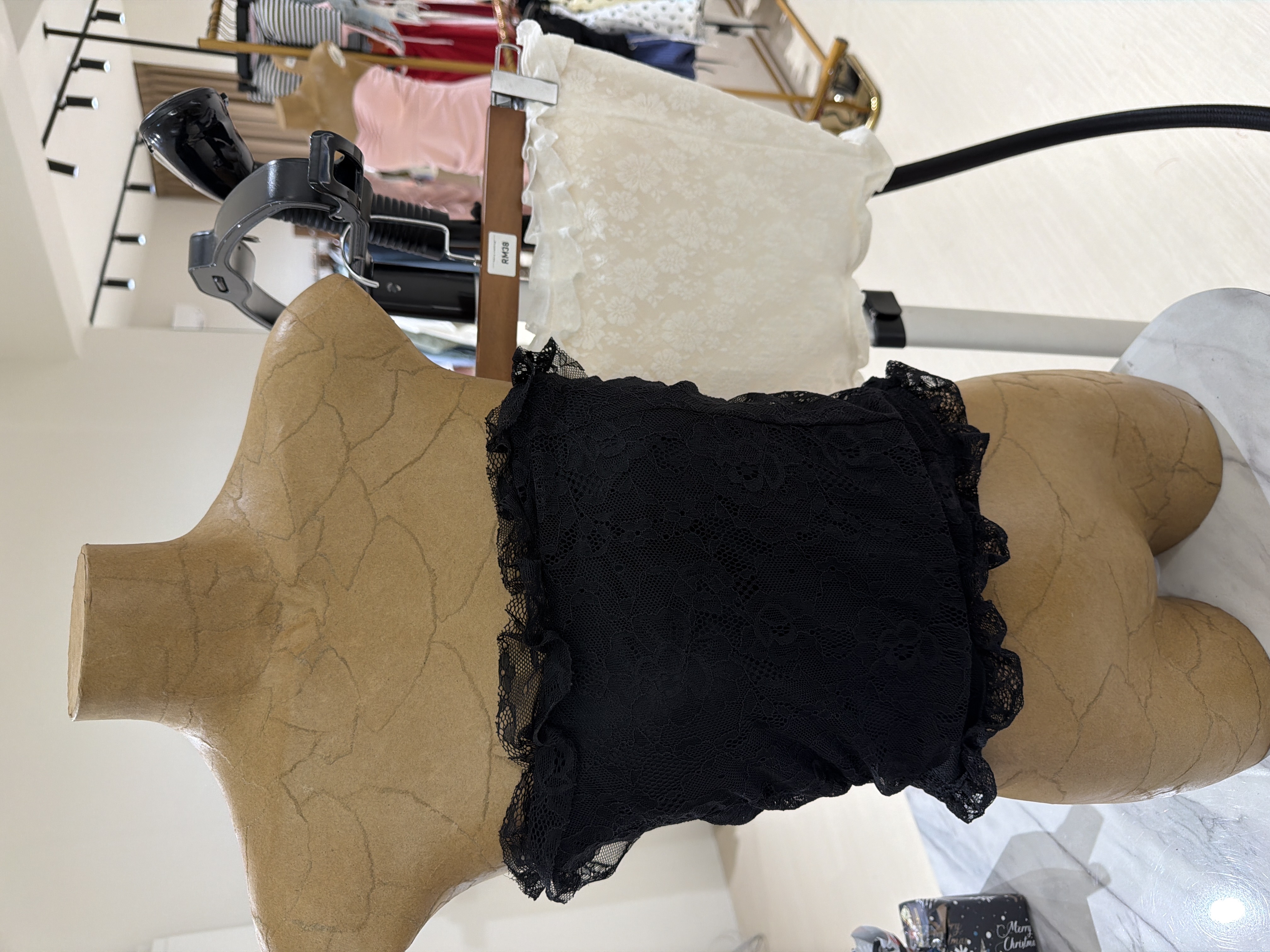 蕾絲緊身胸衣（有胸贴）