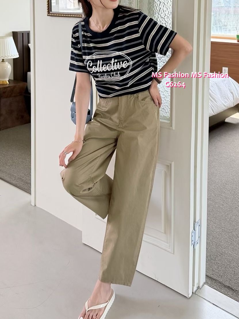 G6264 靚色橫間tee仔