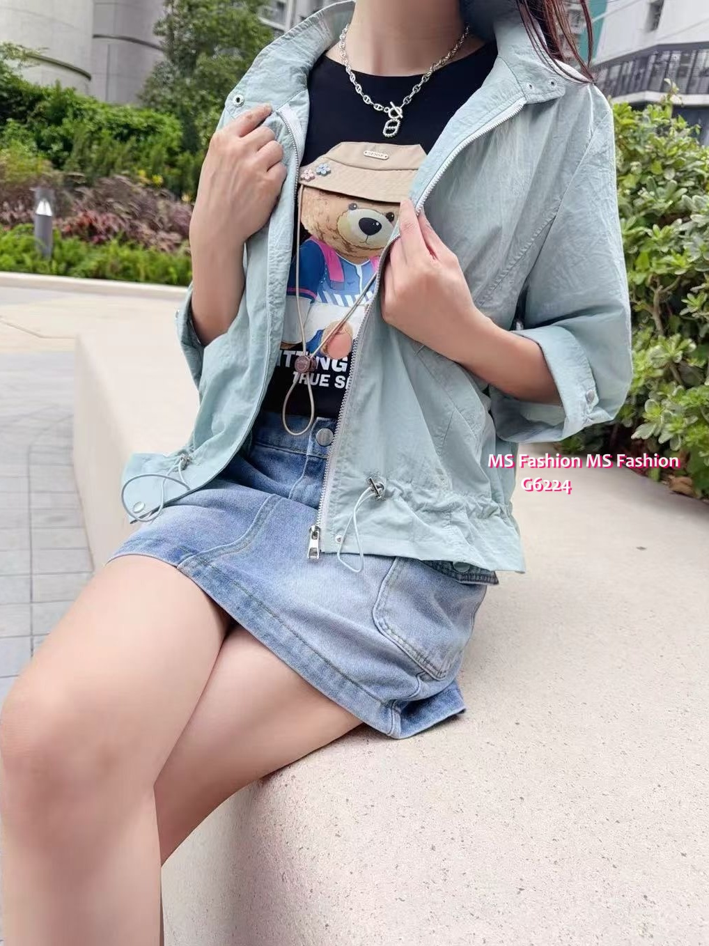 G6224 韓國🇰🇷薄料風褸