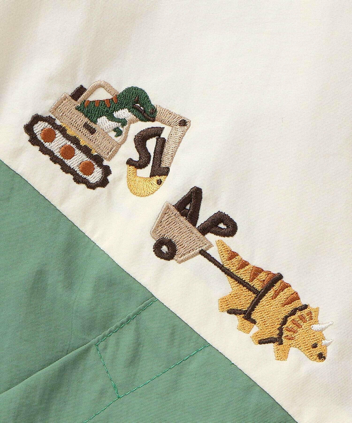 🆕【⭐訂購⭐】🌀 🇯🇵 日本直送 恐龍車輛刺繡 撞色設計/滿版印花 雙面 #連帽風褸［2款選］🌀 [ELJA-0208][261023]
