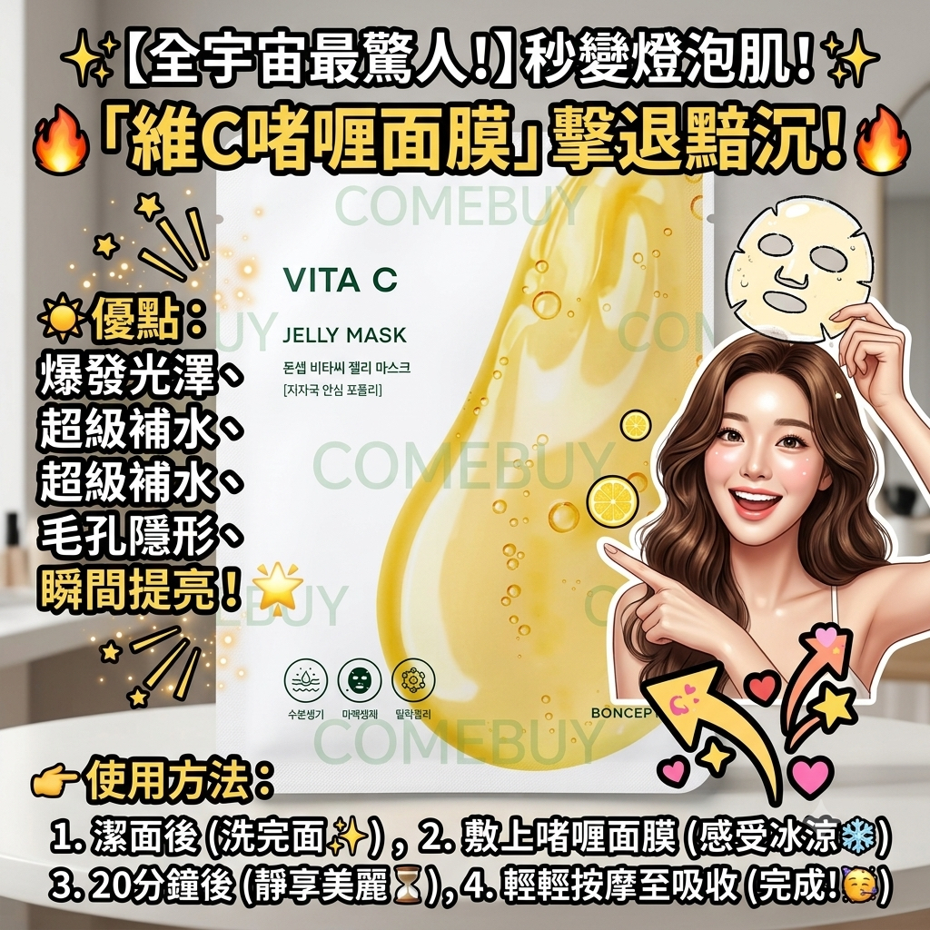 維C啫喱美白面膜 
