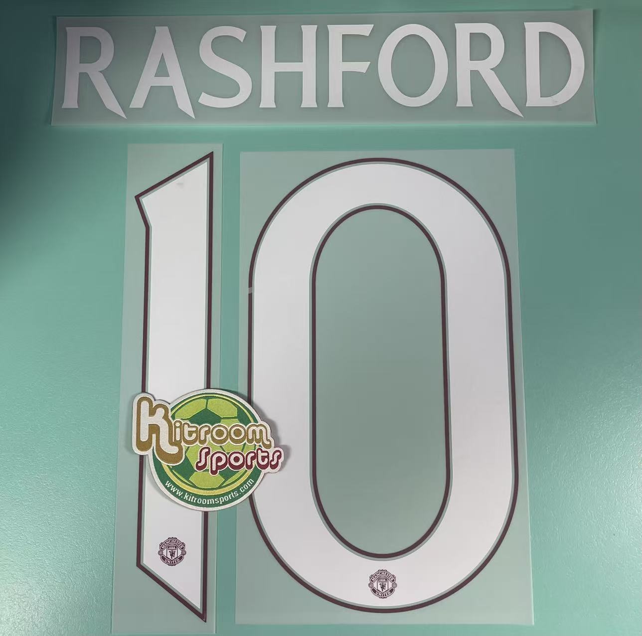 2023-24 Manchester United Away UCL Nameset #10 RASHFORD