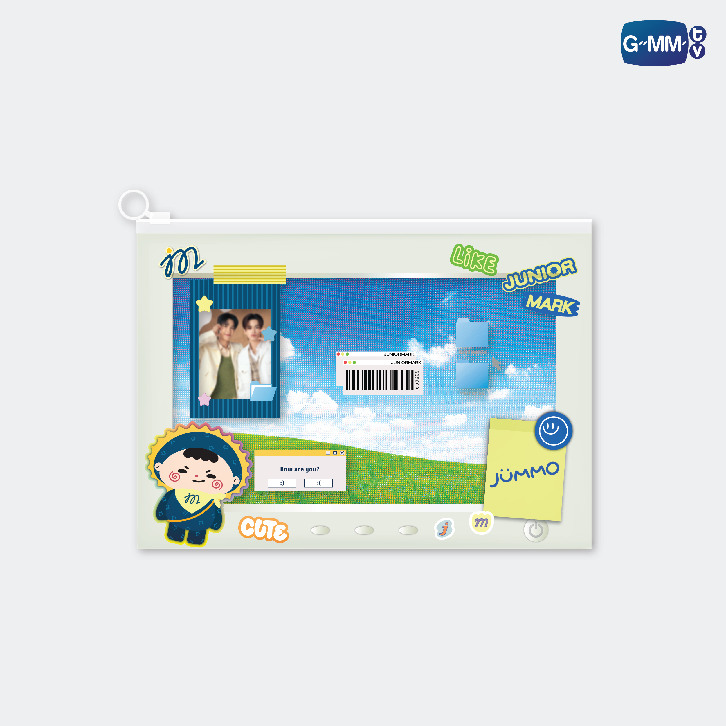 JUMMO CHARACTER POCKET ZIP FOLDER