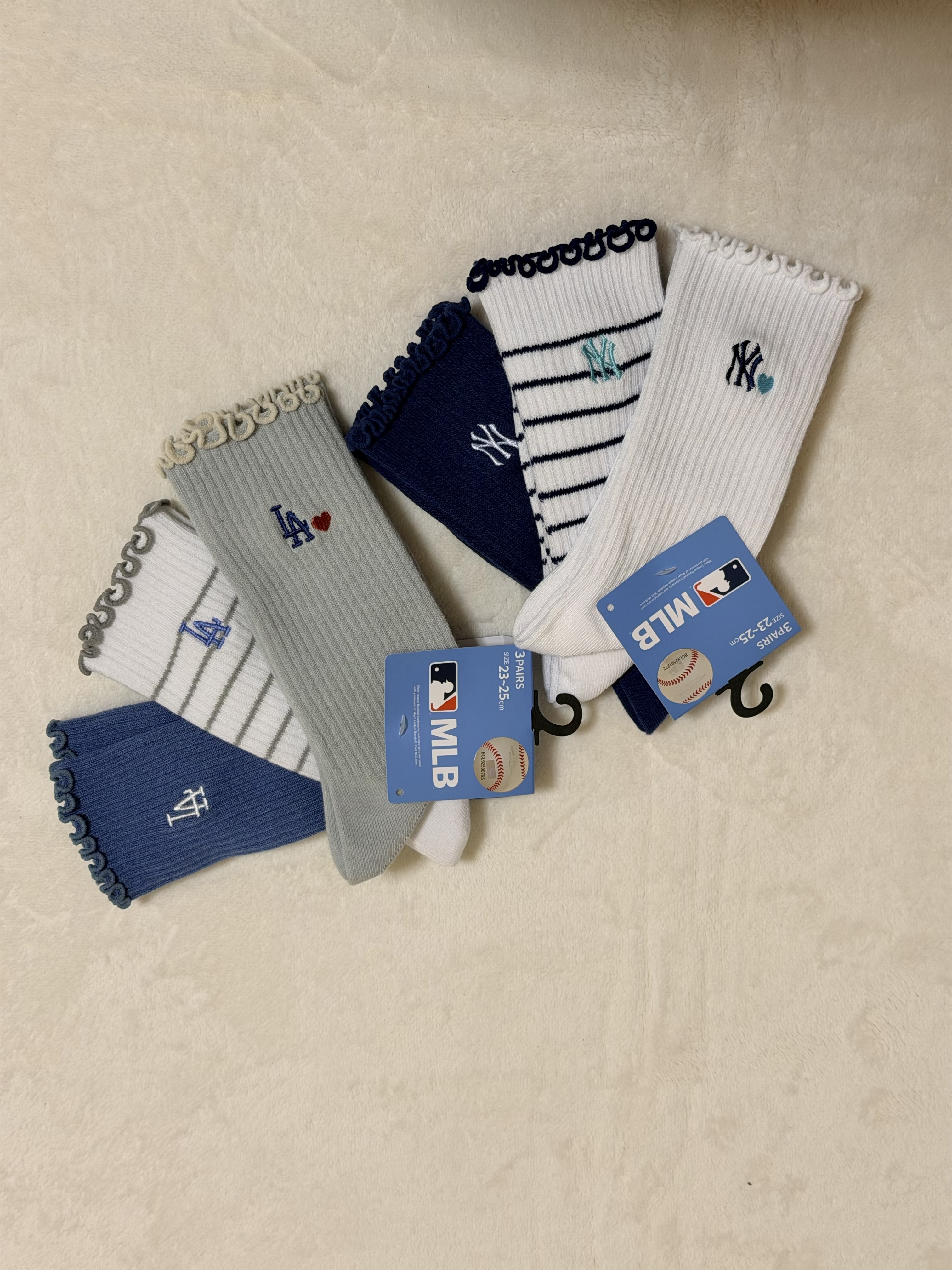 MLB 限定襪 一set 3對 23-25cm