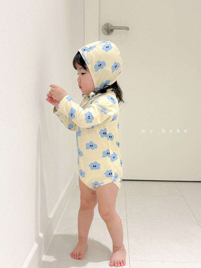 🇰🇷mybebe 泳衣+帽