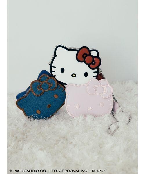 🎀【預訂】Kitty樣黑色皮革單肩包
