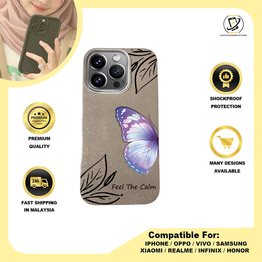 BLING CASE PHONE FOR IPHONE - DESIGN BUTTERFLY H