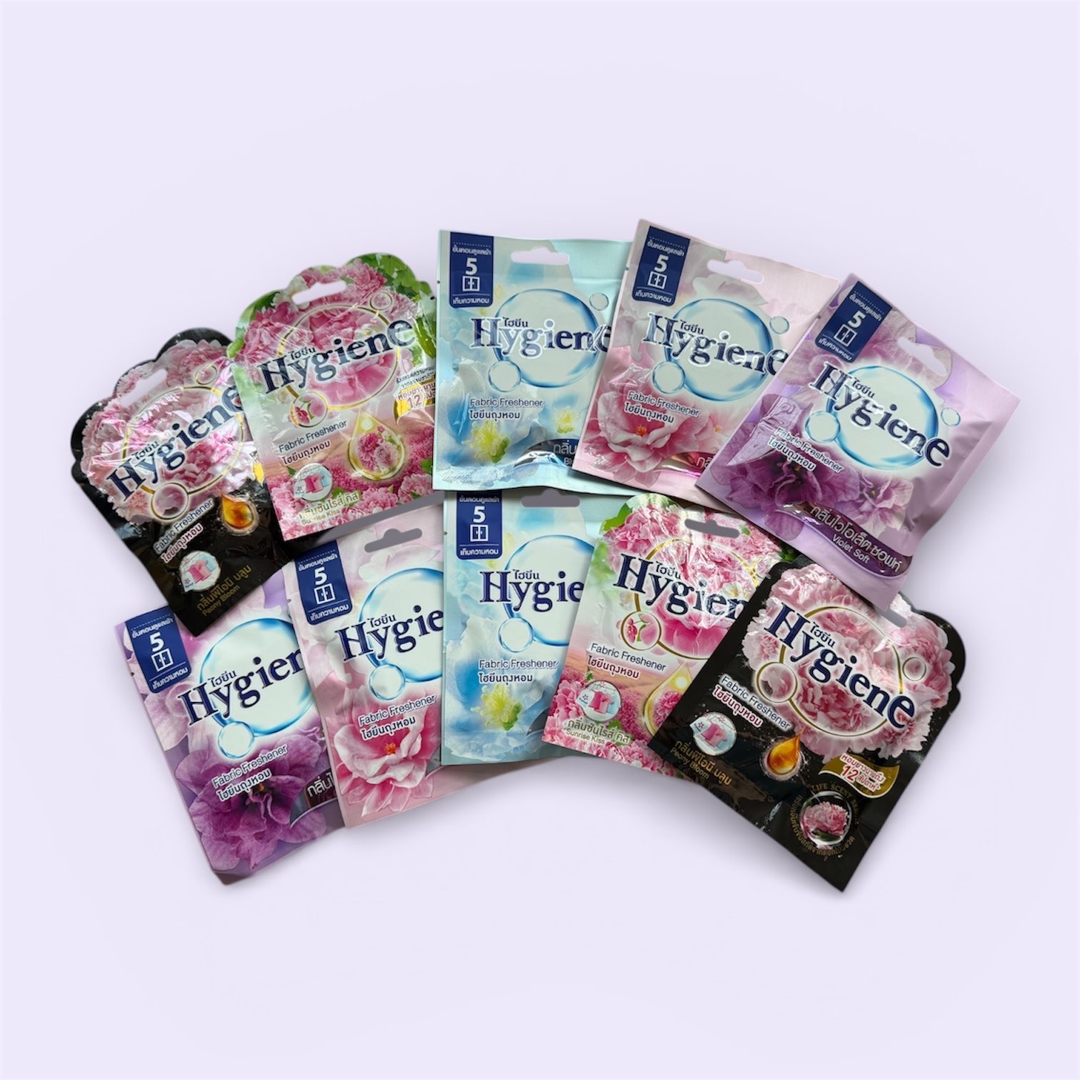 ［寄賣包平郵］泰國Hygiene萬用除味香薰包（5款雜錦裝 8gx5) 
