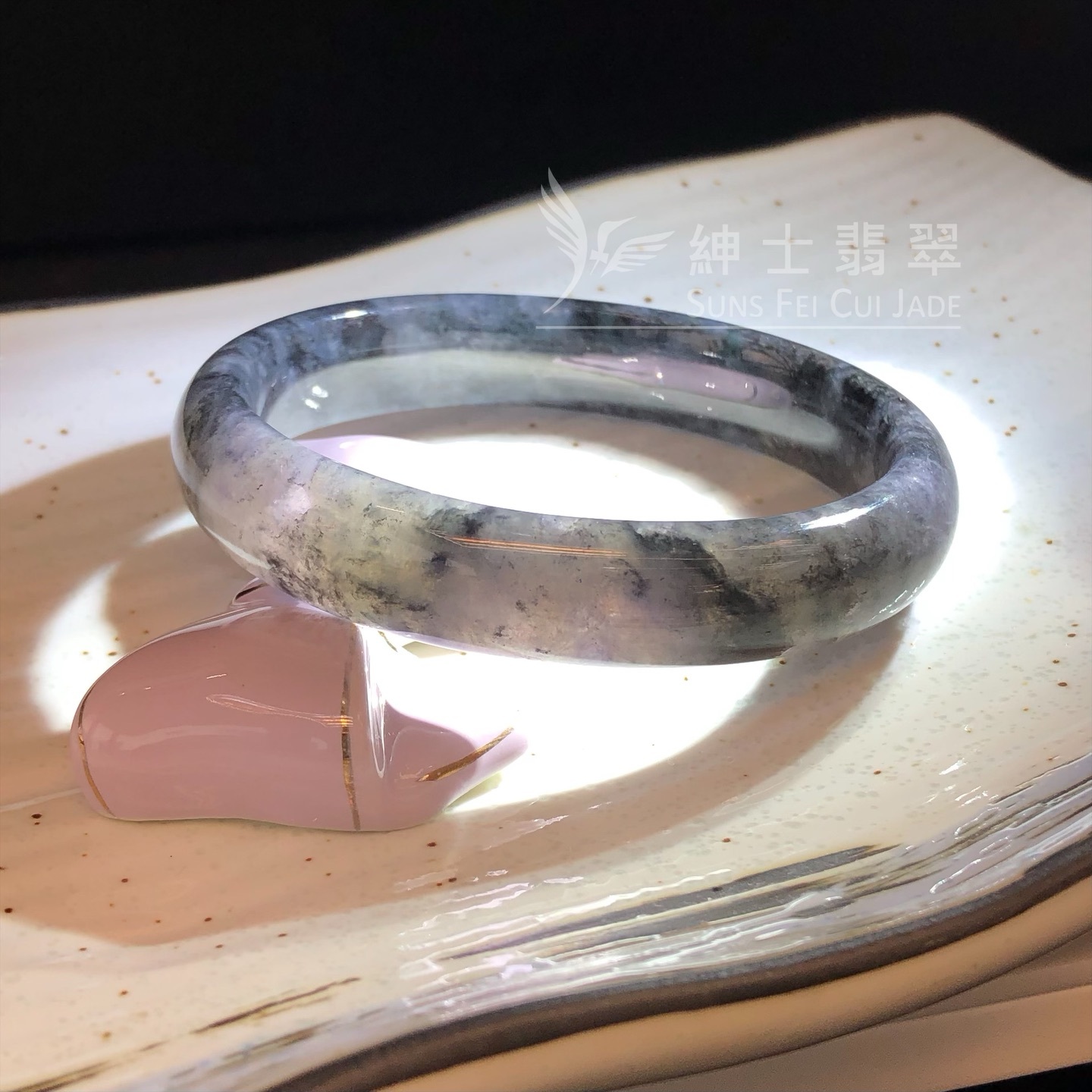 紫底烏雞貴妃鐲60.2mm