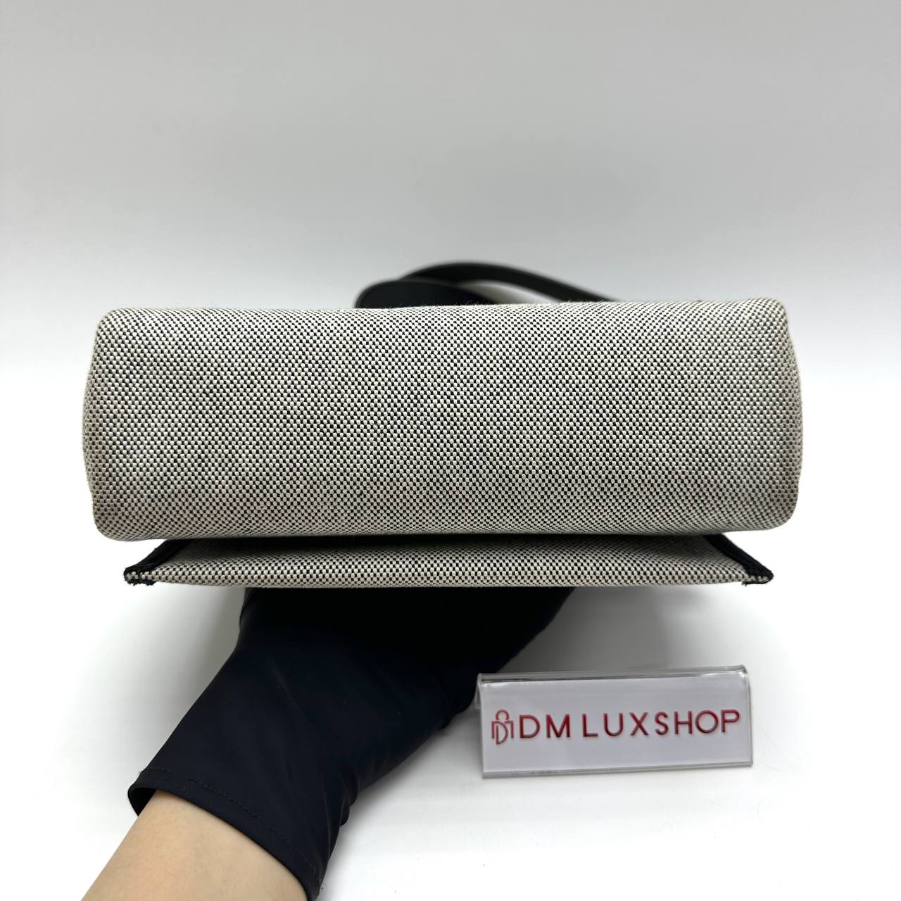 Hermes Canvas Black Mini Herbag 20 GHW (Stamp W, Y: 2024)
