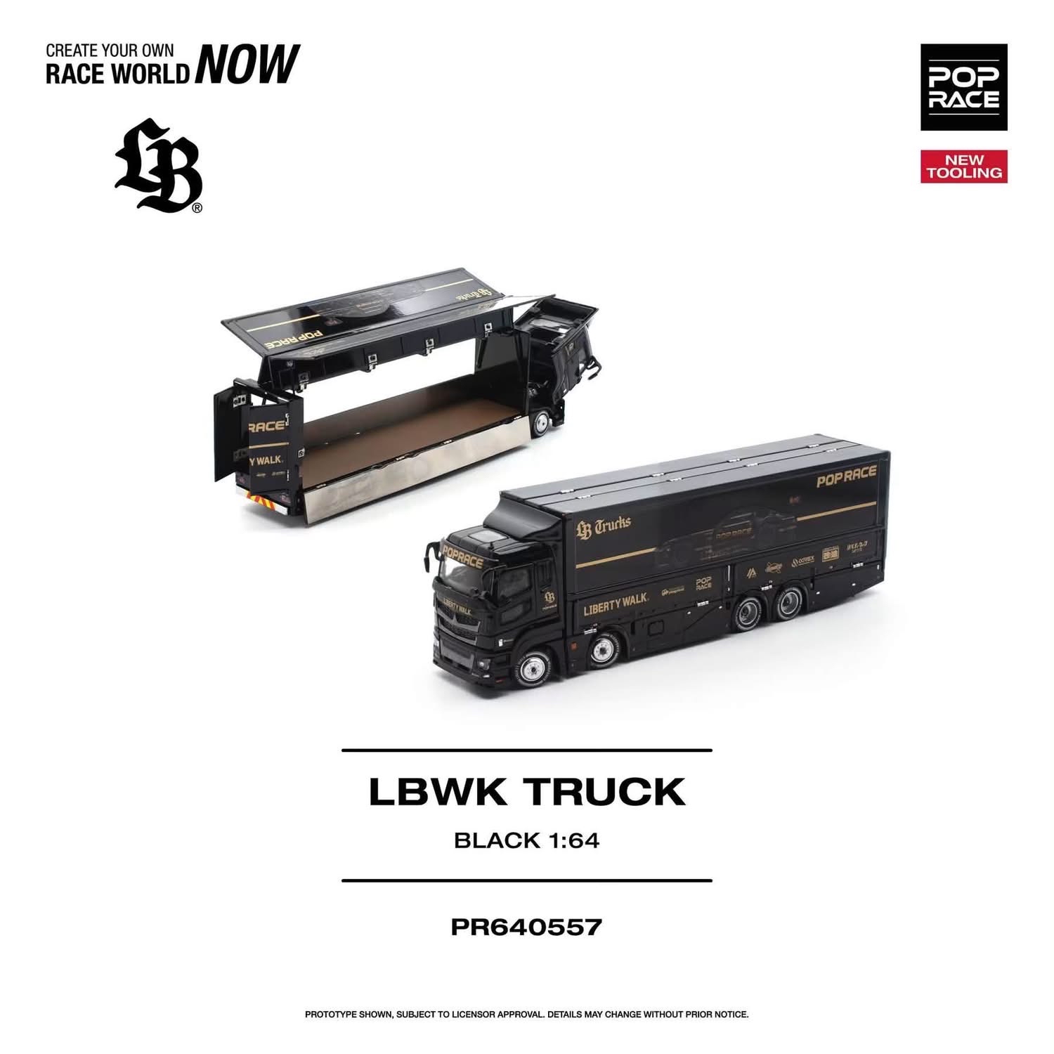 （預訂 Pre Order) POPRACE ( PR640557 ) LBWK TRUCK BLACK