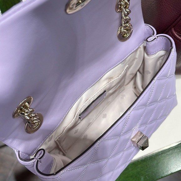 香港現貨-Kate Spade Natalia small flap Shoulder bag / crossbody light purple color