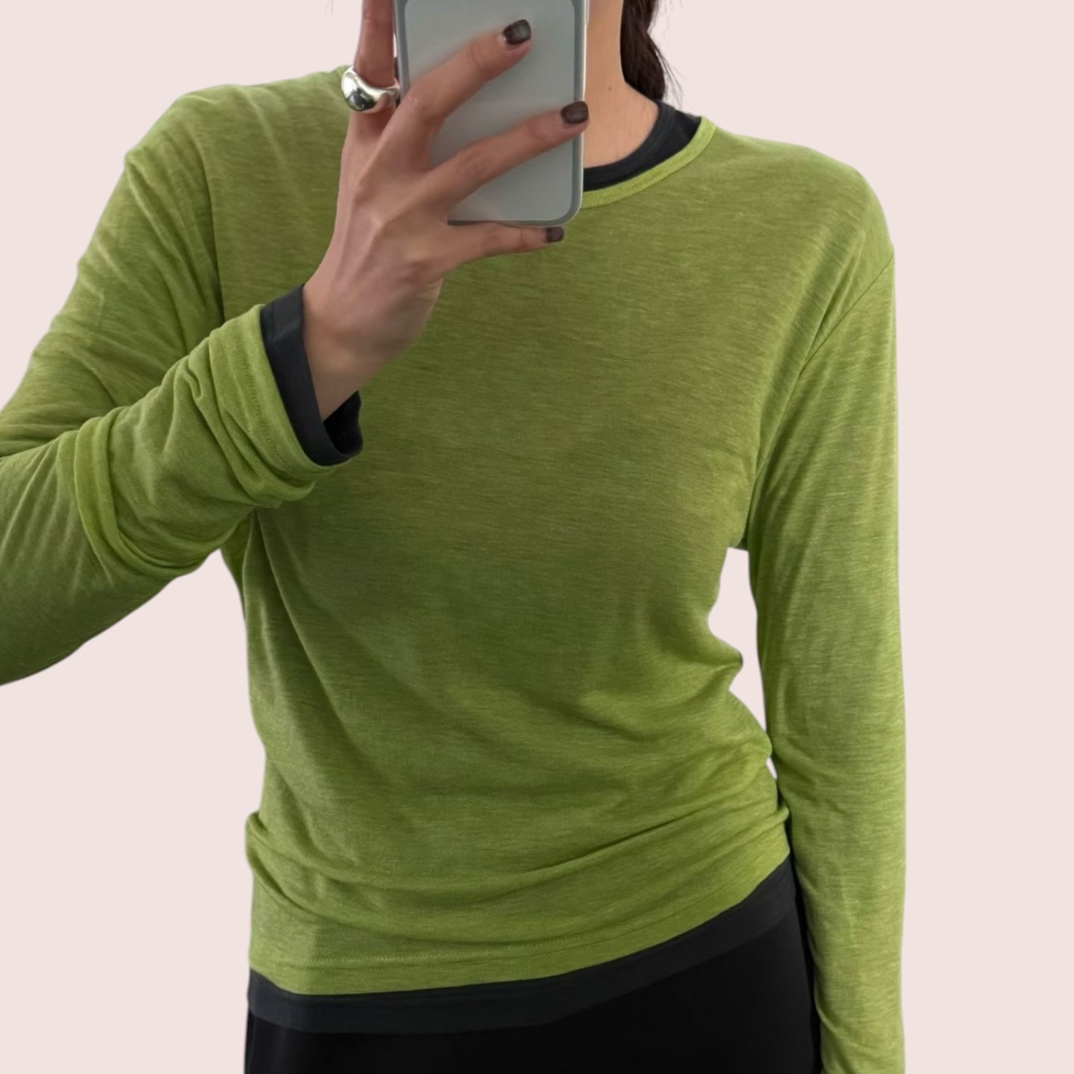 221032 薄料長袖Tee