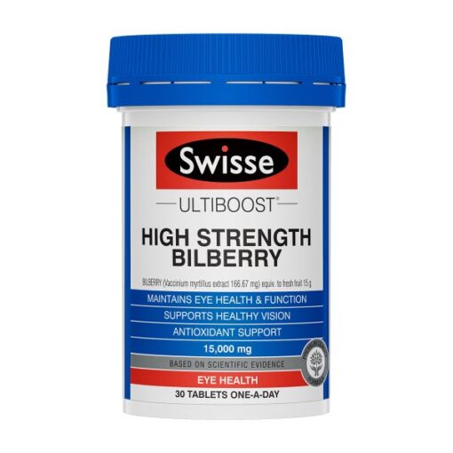 (NS)澳洲 Swisse High Strength Bilberry 高濃度藍莓護眼片30粒