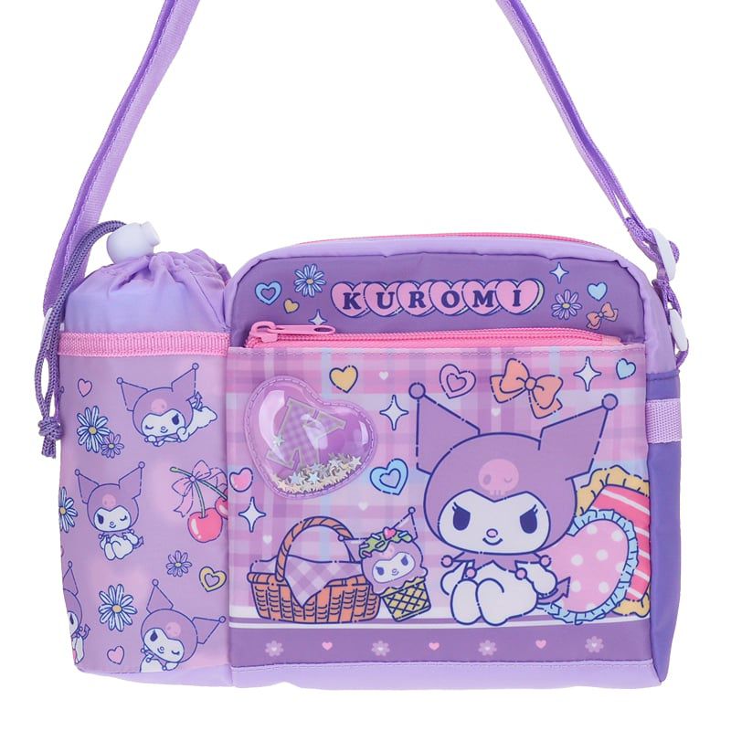 Kuromi Kid's Shoulder Bag with Bottle Bag 小童斜揹袋連水樽格