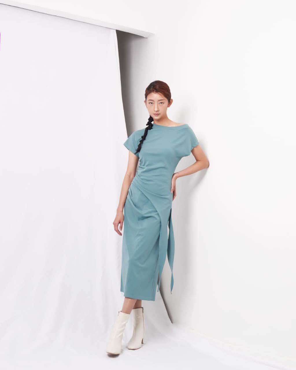 VIL-SW886029 ASYMMETRIC TOP SET SKIRT