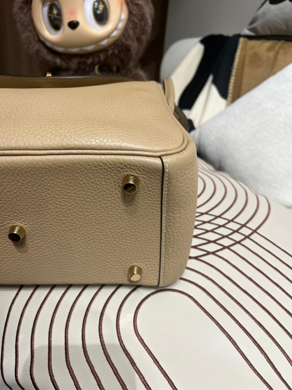 Hermes Lindy 26 Stamp X 風衣灰金扣 100%Authentic, 99%New ✅Dust bag✅Box