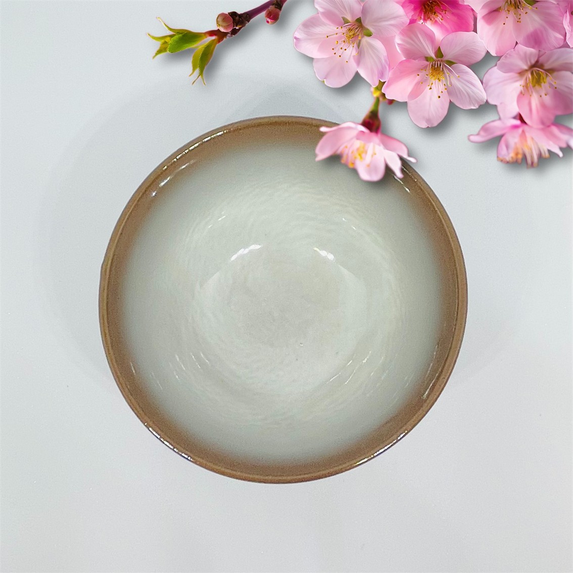 【日本製】美濃燒陶瓷平安櫻京煎茶杯 (160ml)