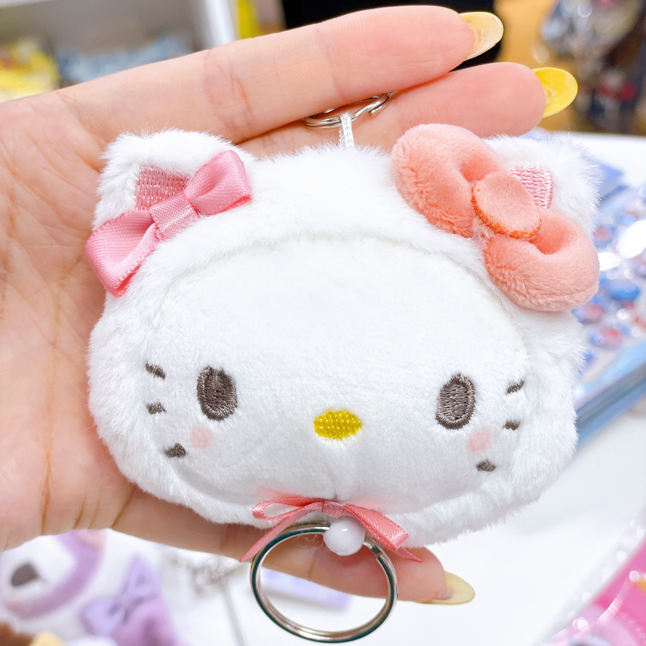 日本直送Savio Kurumi Kitty布甸狗貓貓造型頭型伸縮扣