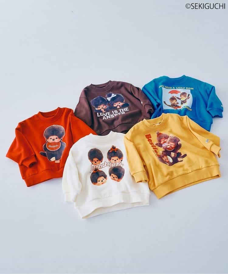 Monchhichi 蒙奇奇親子Hoodies 日本兒童 80-140cm 