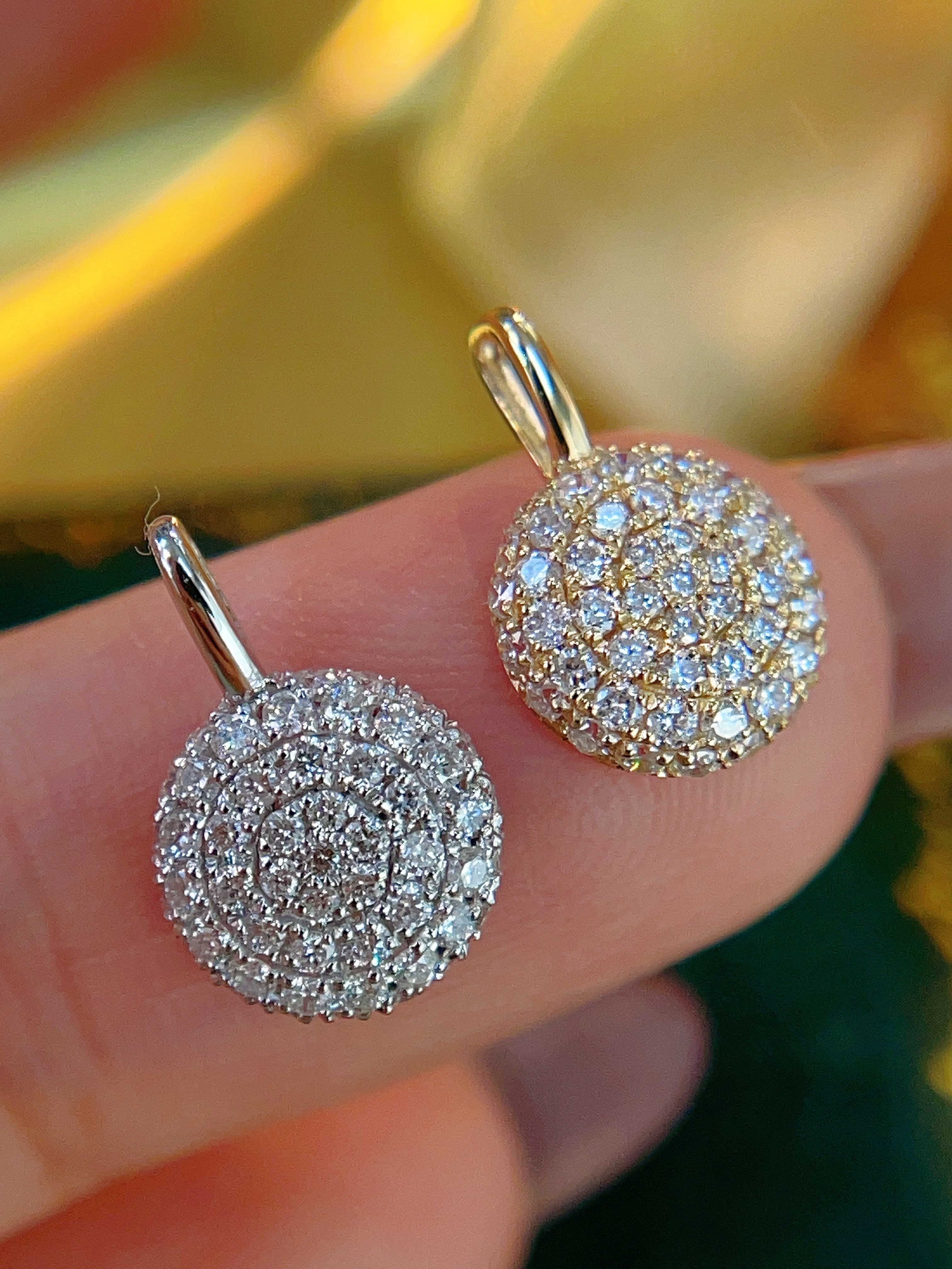 Full diamond circle pendant N382015/382014