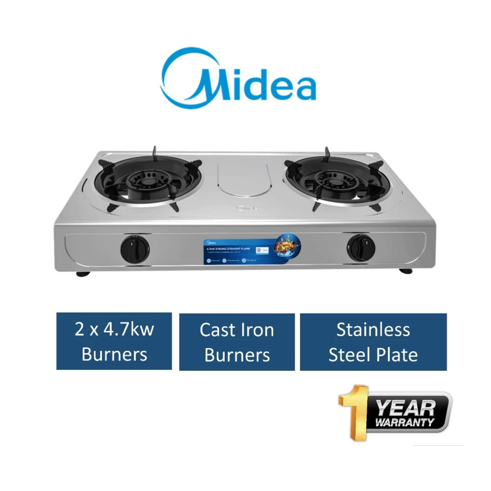 Midea 4.7kW Tabletop Gas Stove (MGS-T211S)