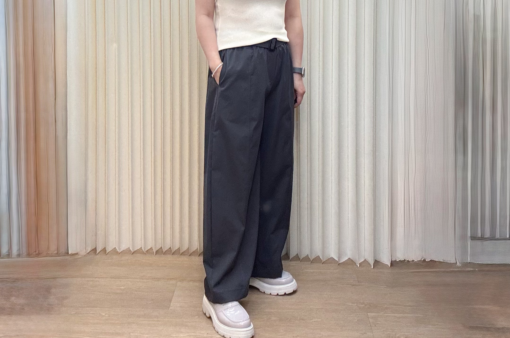 連腰帶闊褲 M594 417039269