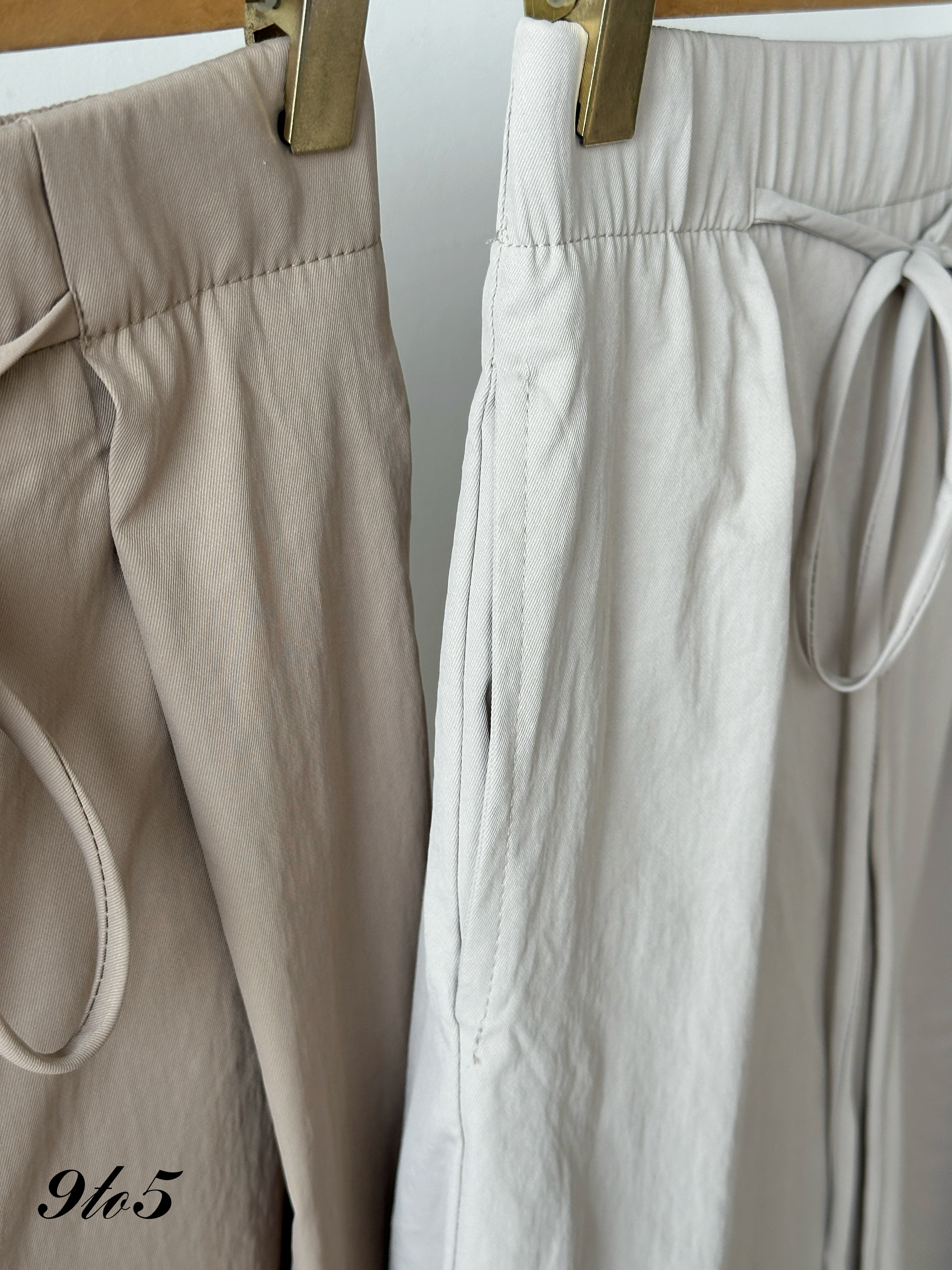 S1954 Self-tie Wide Leg Pants - 5 Colors 