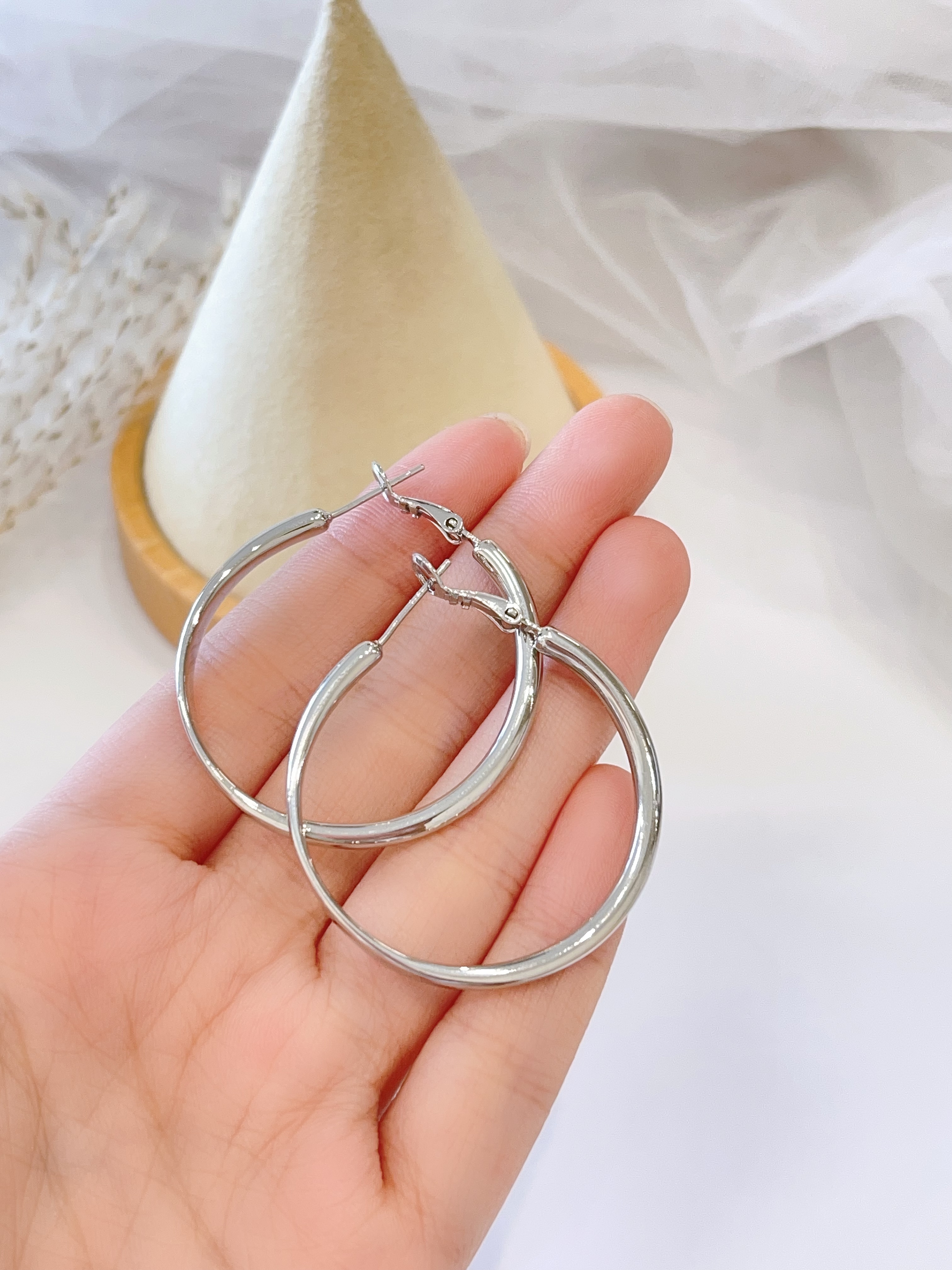 不规则辣妹风耳圈耳环