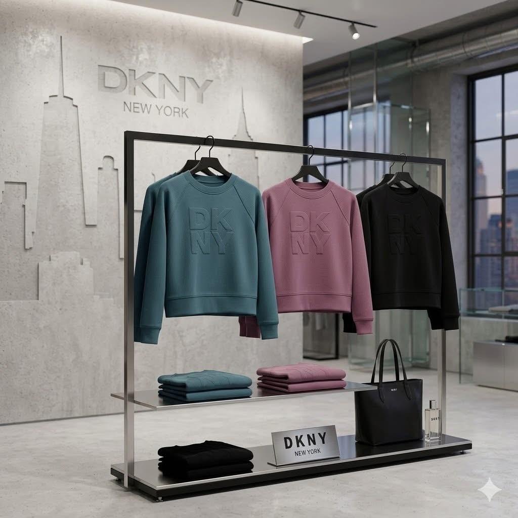 DKNY Sport 女裝立體Logo圓領衛衣