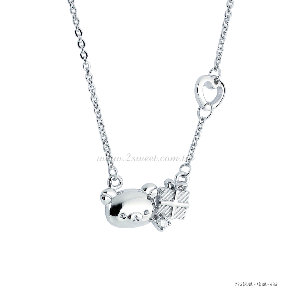 📦訂購 台灣代購 2sweet 甜蜜約定 Rilakkuma 鬆弛熊 925純銀頸鏈