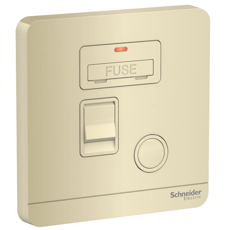 Schneider 施耐德 奐尚13A 單位保險菲士蘇連雙極開關掣及LED指示燈