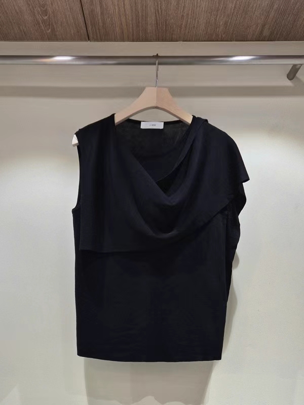 Multi-Way Draped Scarf-Neck Sleeveless Top ‖ 可多种穿法围巾领垂坠无袖上衣 KR0177741