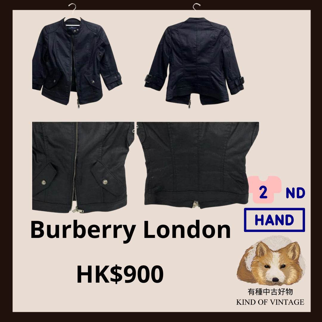 burberry Lodon 黑色短身褸