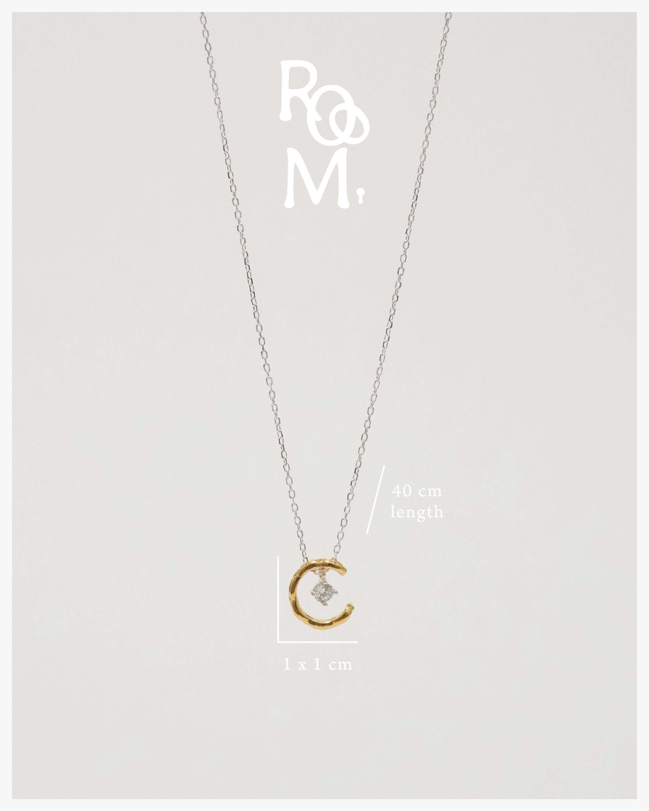 Dual-tone Moonbeam Necklace