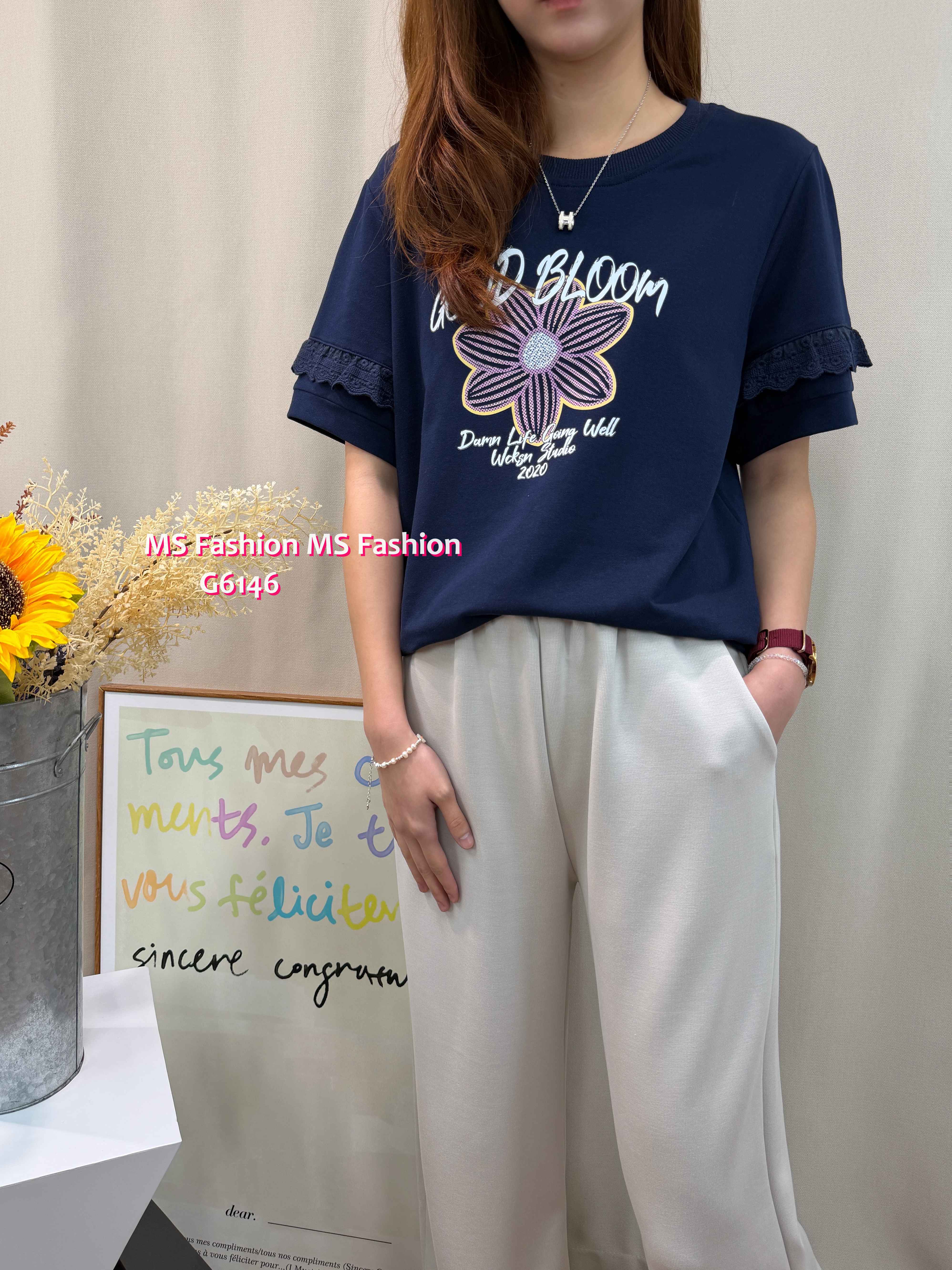 G6146 韓國🇰🇷花花字母top