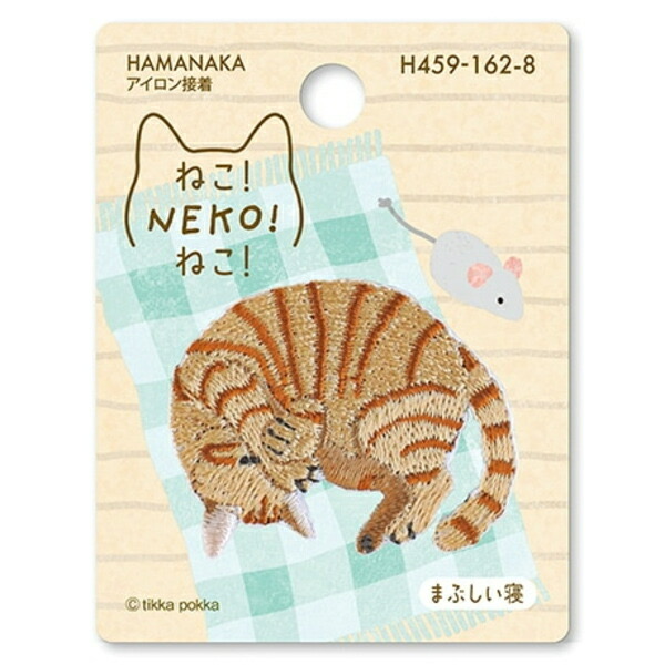 Hamanaka刺繡燙貼 Neko 橘貓