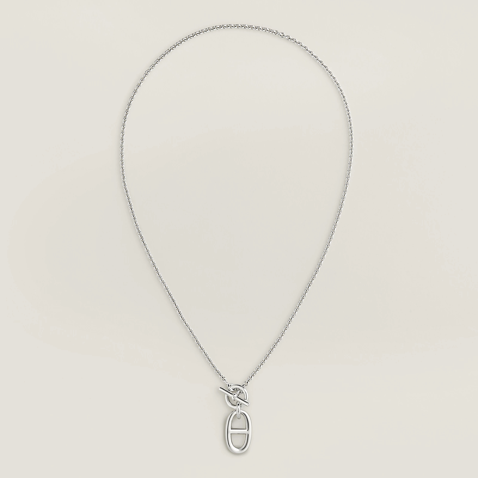 配貨價💕Hermes 925 純銀豬鼻頸鏈 長度:40cm