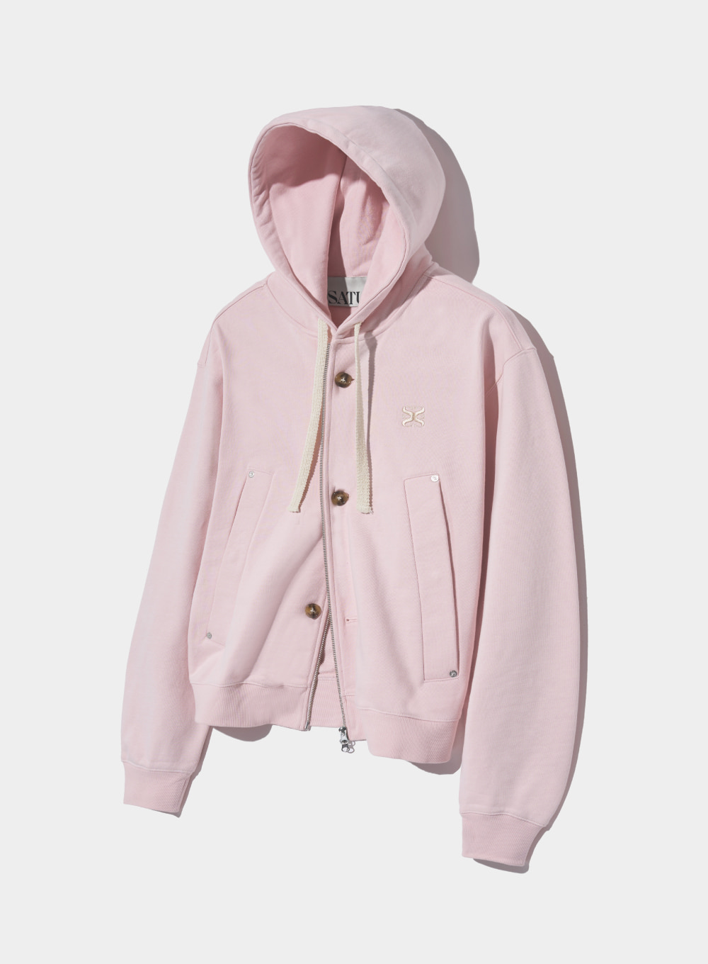 [SATUR] Teo Cotton All Day Hood Zip-up (4色)