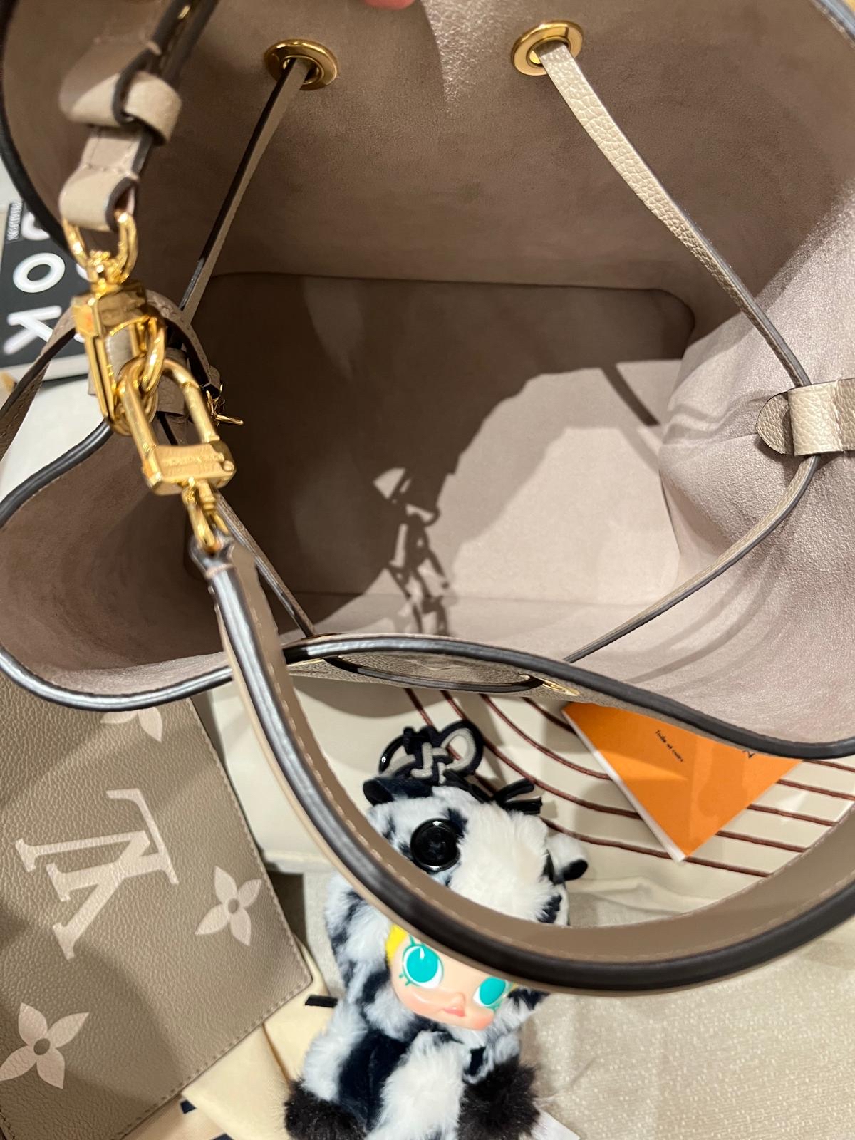 Lv neonoe mm M45555 Monogram Empreinte 牛皮 100%Authentic,98%new ✅專店收據✅NFC✅pouch✅防塵袋