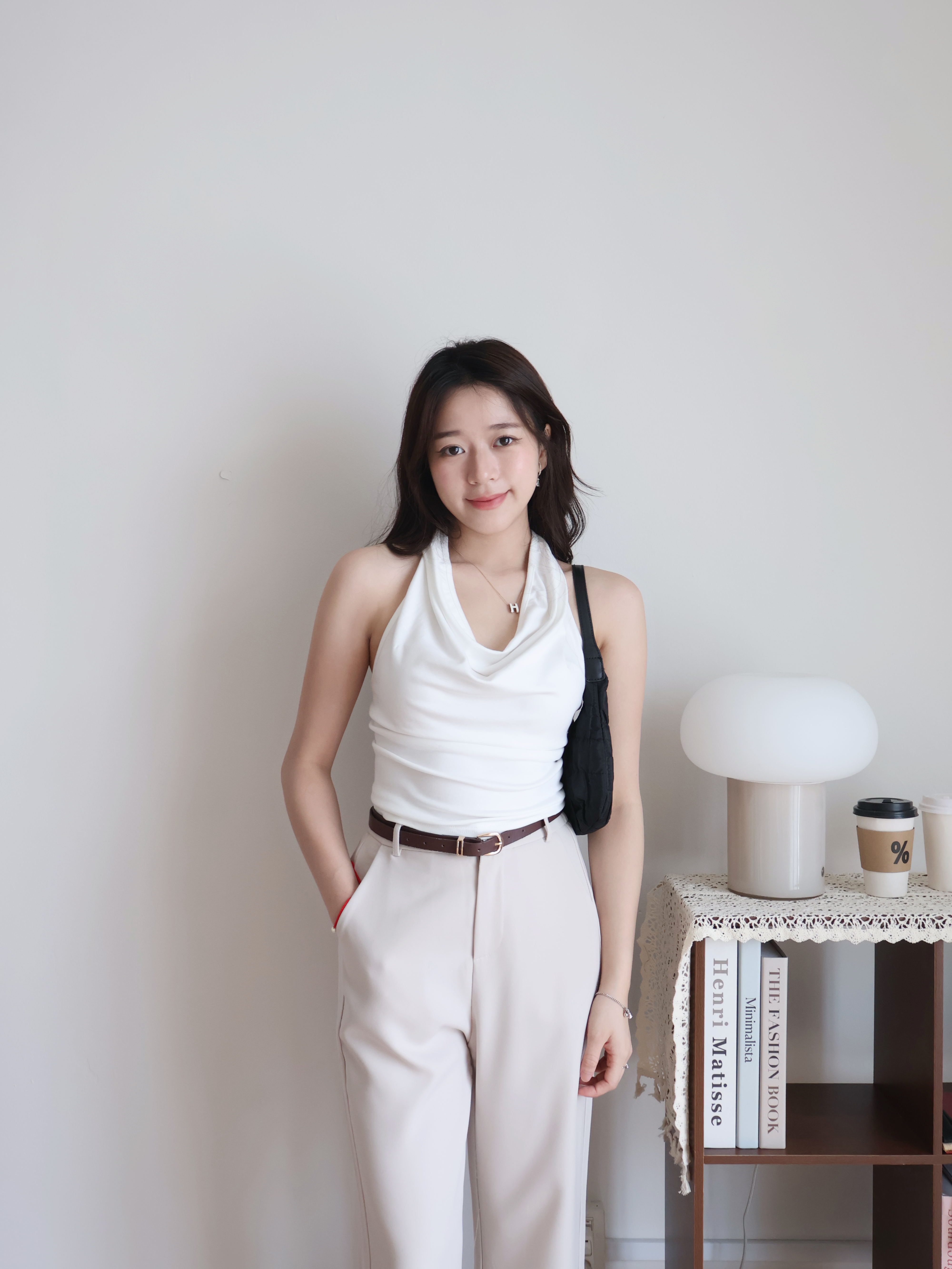 Millie Halter Top | White