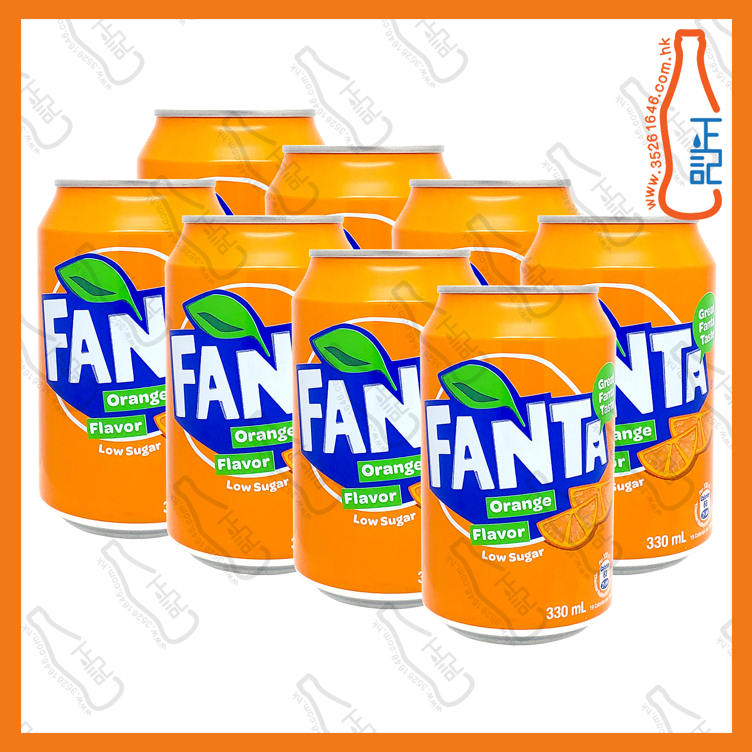 ==(罐裝)芬達橙汁 330ml x 8罐 /份