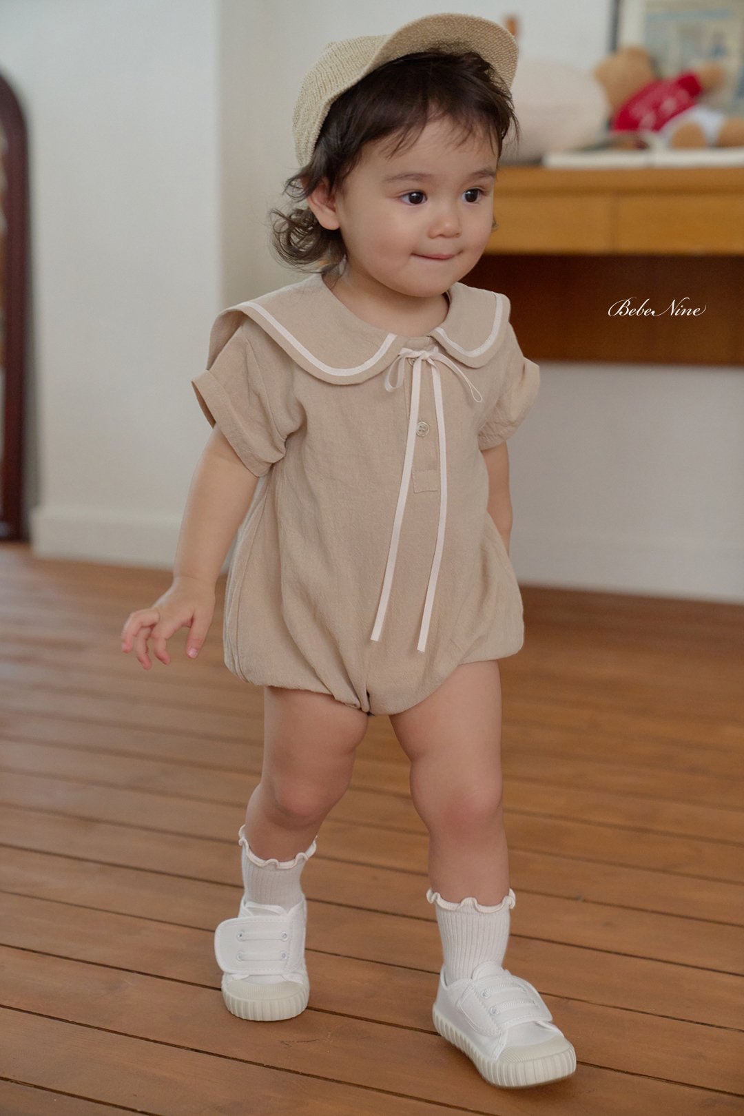 ☀️預訂 韓國直送☀️🇰🇷Bebenine兩色海洋風水手短袖包屁衣