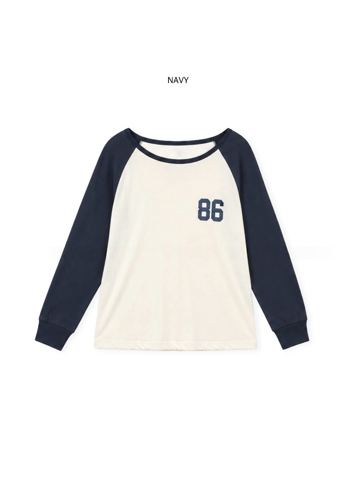 Graphic Raglan Long Sleeve Top