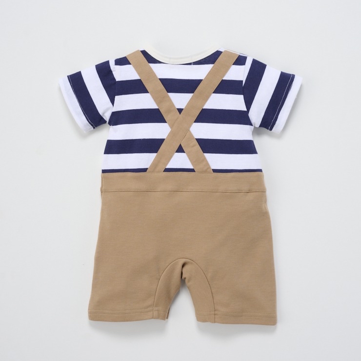 🇯🇵限量預訂 日本直送🇯🇵Polo Baby海洋貼花口袋粗條吊帶短袖連身服