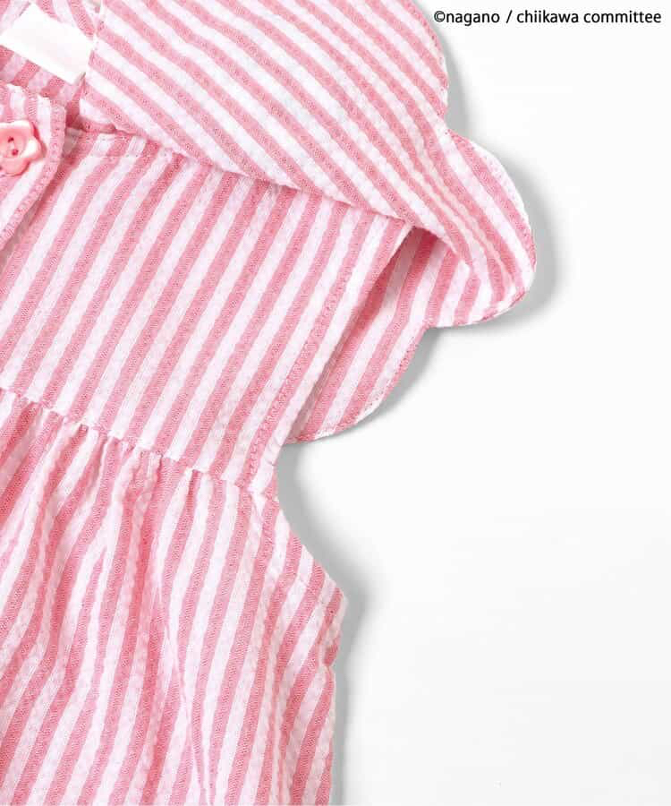 🇯🇵預訂 日本直送🇯🇵Apres les cours x Chiikawa系列兩色人物刺繡貼花條紋翻領連身裙