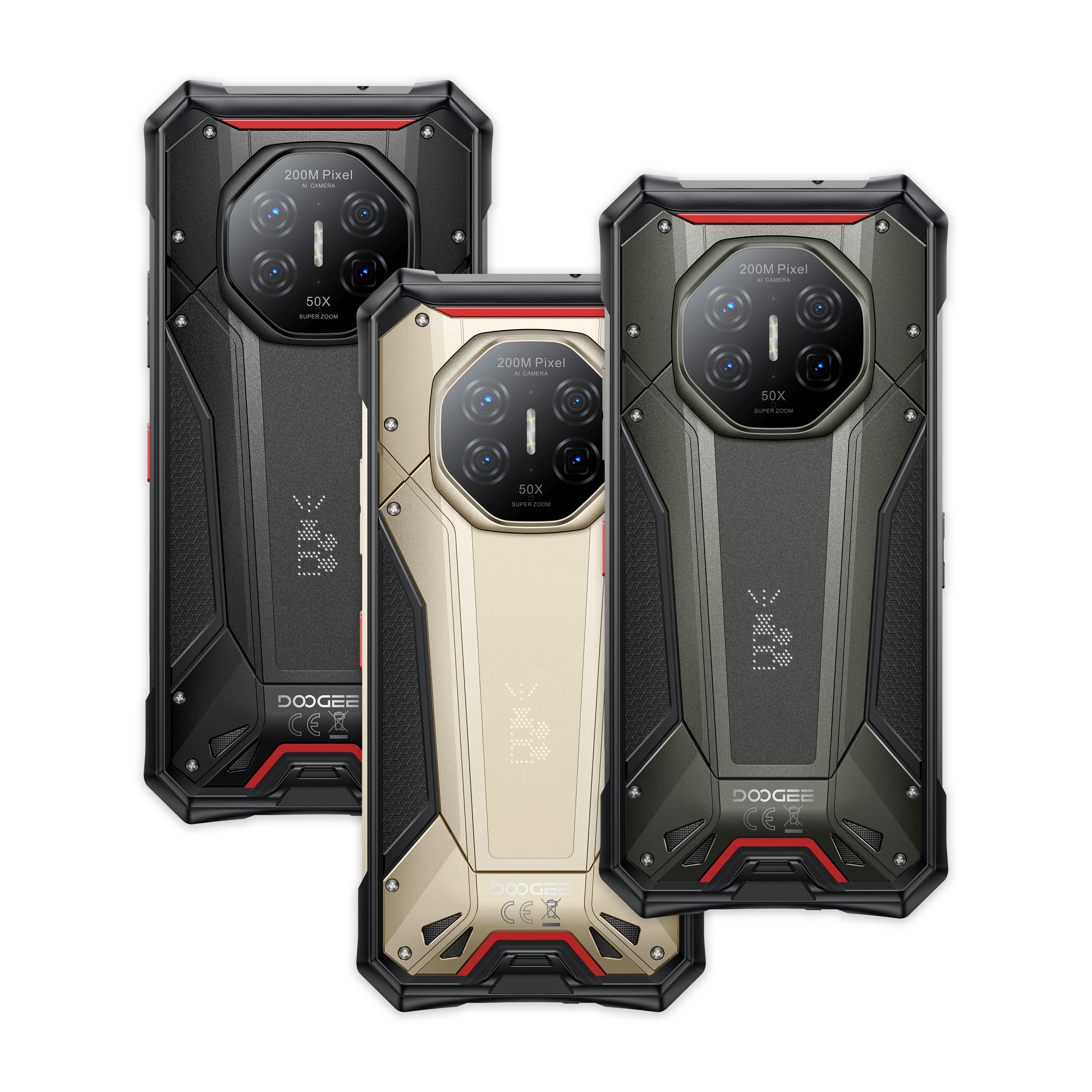 DOOGEE S300 Pro 5G | 16GB/512GB 6.78吋 120Hz 11000mAh 夜視 LED燈光陣列 即時對講功能 WiFi6E 三卡槽 快門鍵 AI助手 三防手機 Rugged Phone