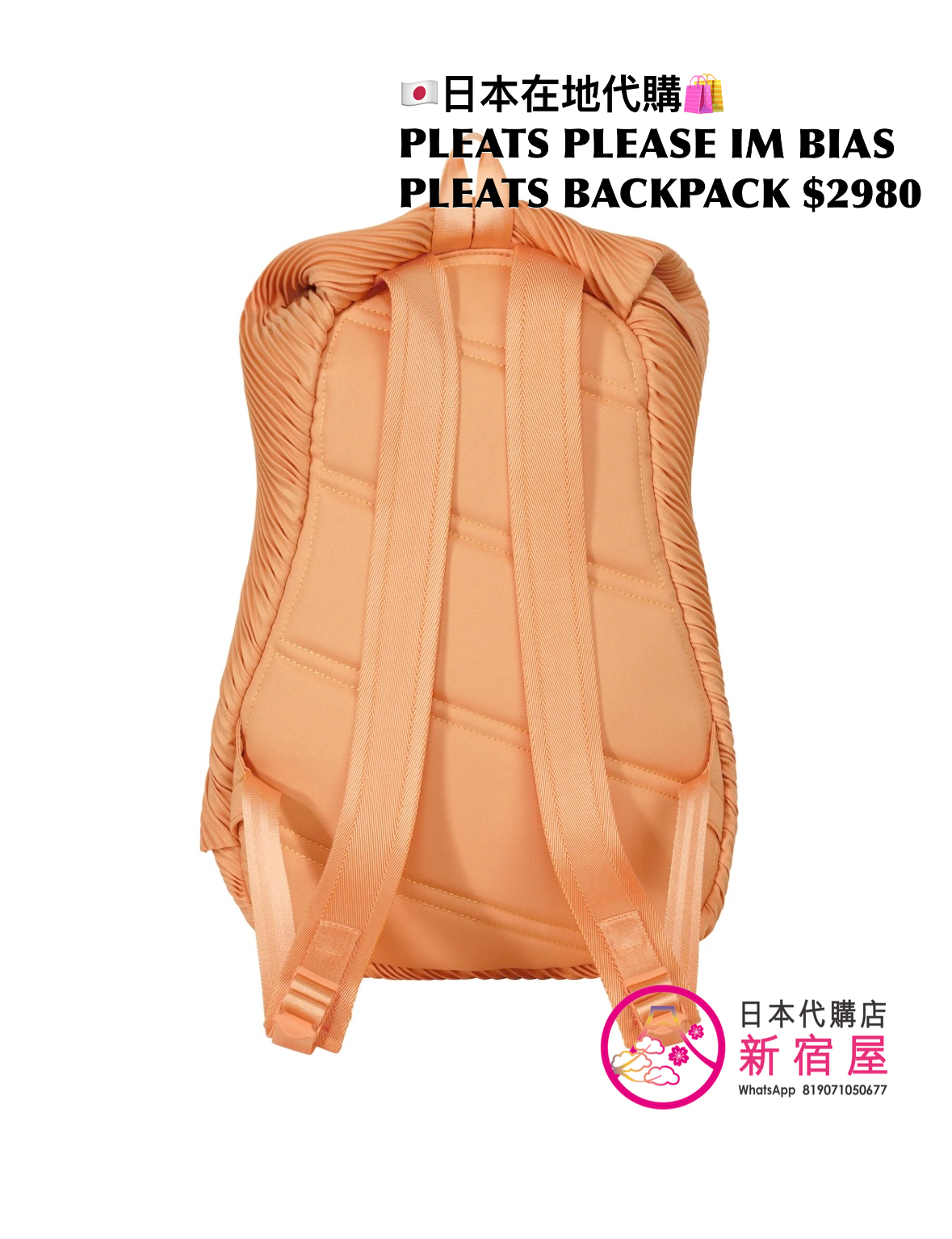 PLEATS PLEASE ISSEY MIYAKE BIAS PLEATS BACKPACK