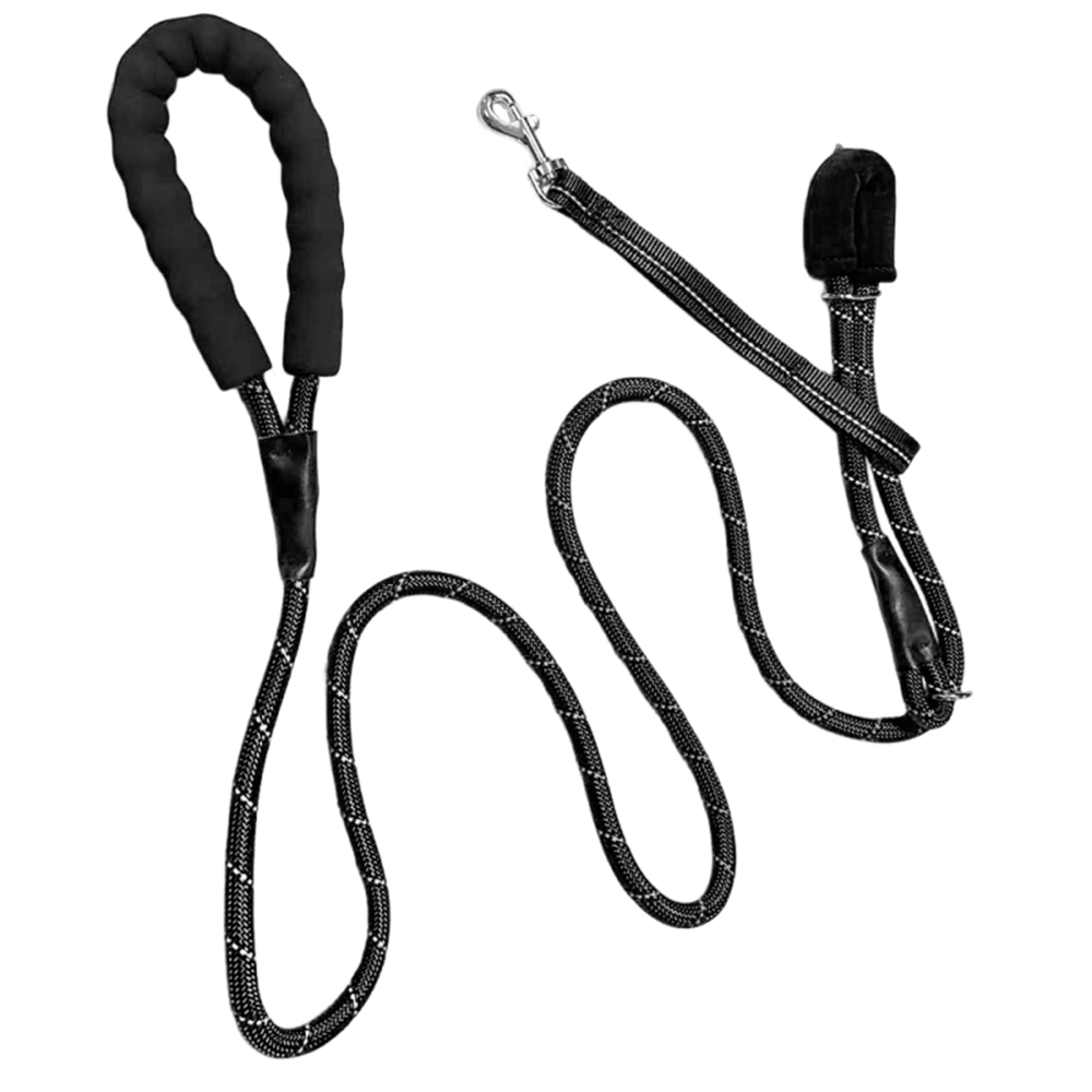 一體式狗嘴套牽引繩 200*1.0CM 黑色 UB0272