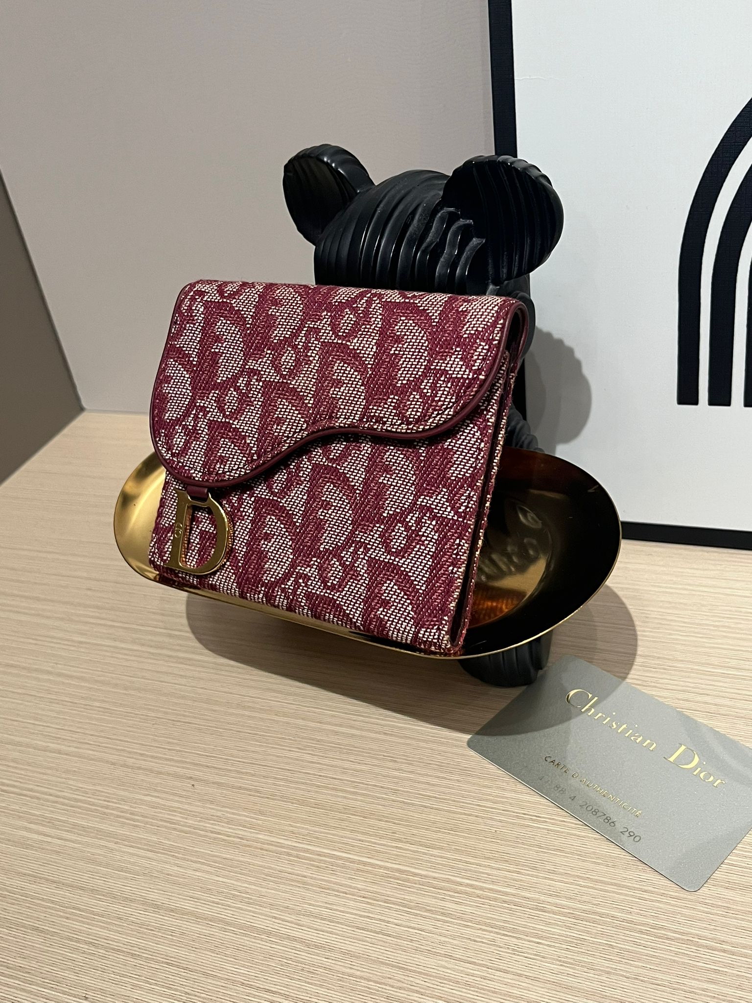 Dior Saddle Card Holder 100%Authentic, 95%New ✅Card